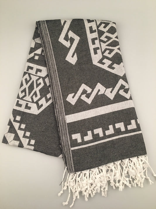 Euromus Türkisches Jacquard-Peshtemal-Handtuch (300g / 400g)